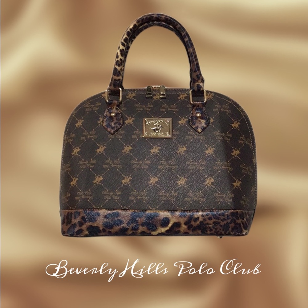Beverly Hills Polo Club Handbag with‎ Animal Print Accents
